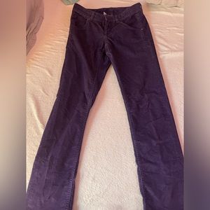 athleta purple corduroy skinny jeans